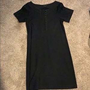 Black midi dress